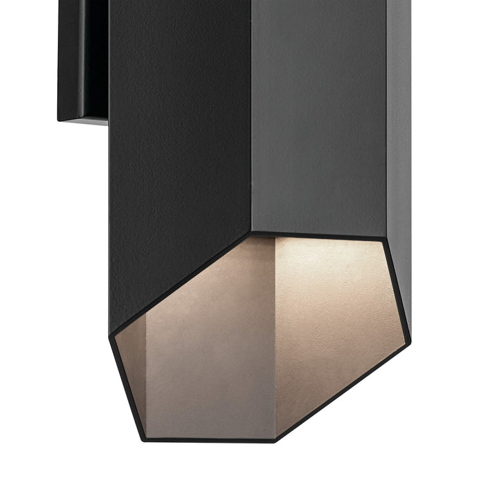 Kichler 49608BKLED LED Outdoor Wall Mount, Black