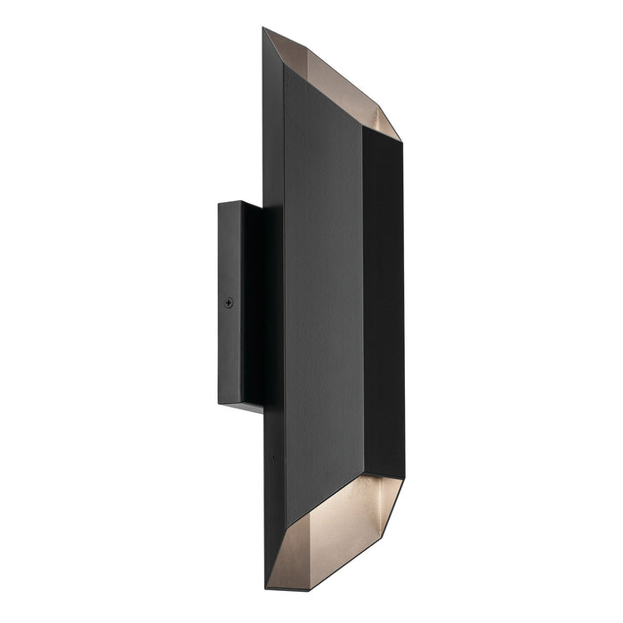 Kichler 49608BKLED LED Outdoor Wall Mount, Black