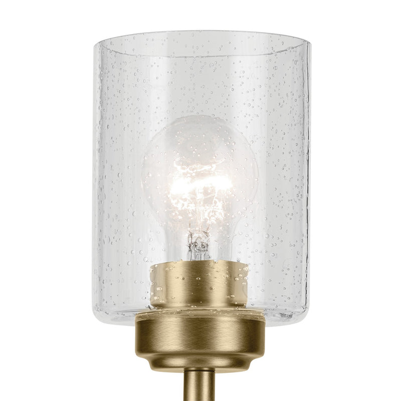 Kichler 44029NBR Three Light Mini Chandelier, Natural Brass
