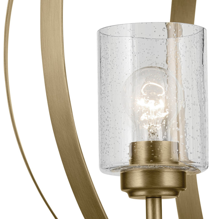 Kichler 44034NBR Three Light Chandelier, Natural Brass