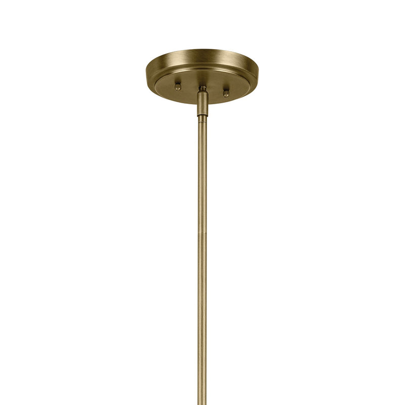 Kichler 44035NBR Eight Light Chandelier, Natural Brass