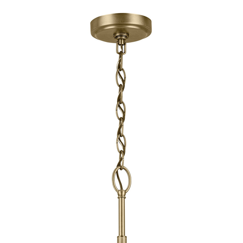 Kichler 44031NBR Nine Light Chandelier, Natural Brass