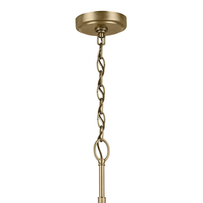 Kichler 44031NBR Nine Light Chandelier, Natural Brass