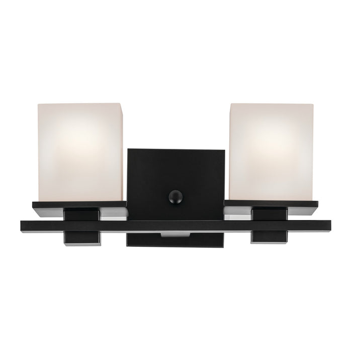 Kichler 45150BK Two Light Bath, Black