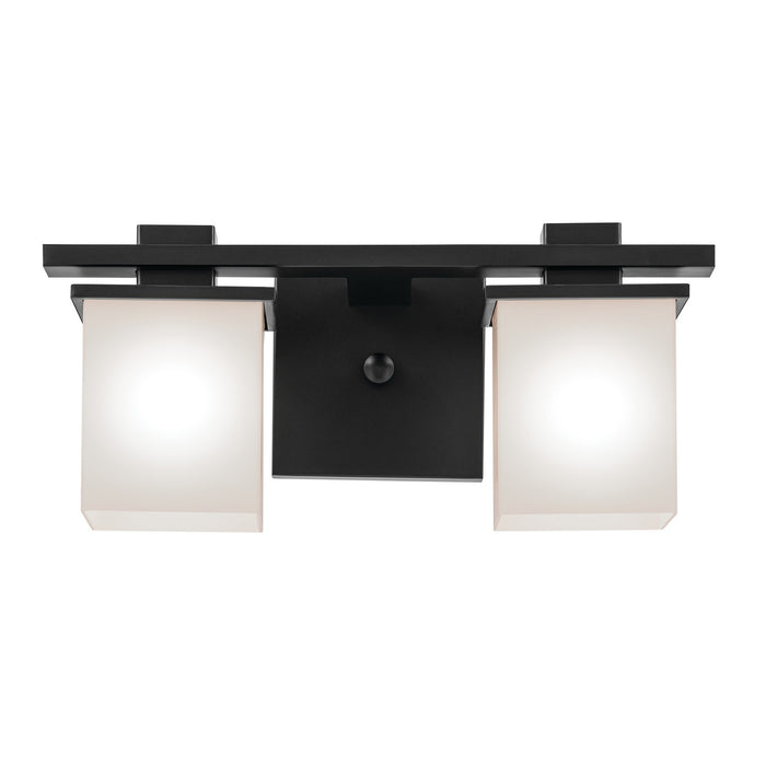 Kichler 45150BK Two Light Bath, Black