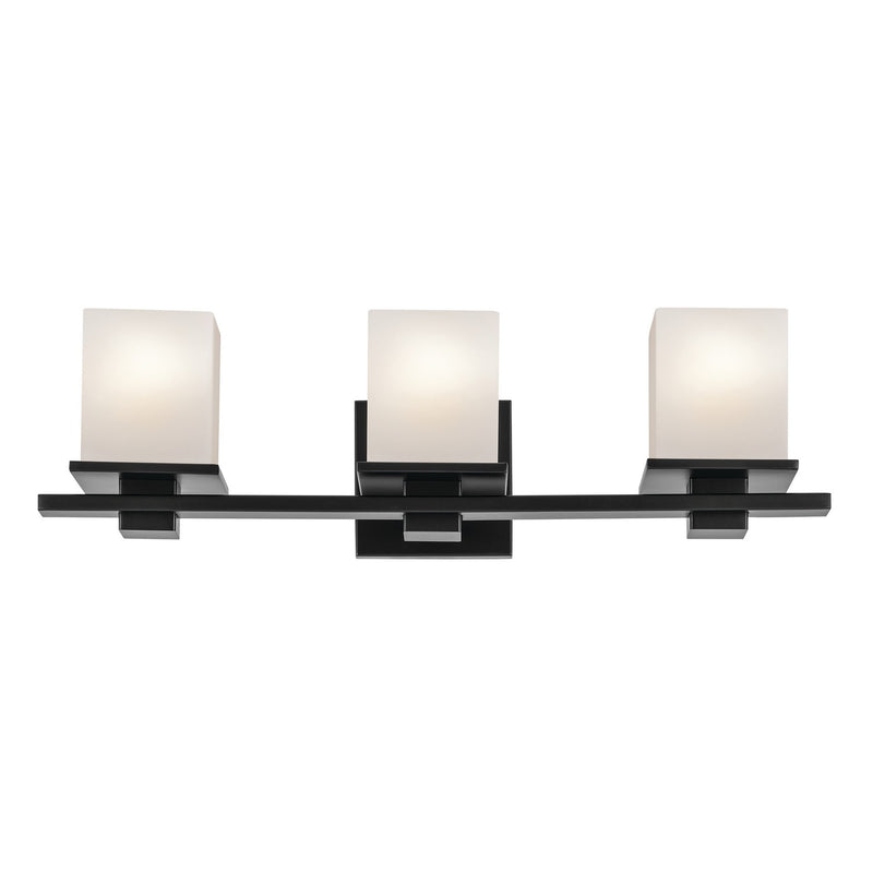 Kichler 45151BK Three Light Bath, Black