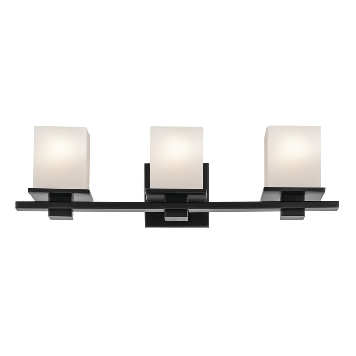 Kichler 45151BK Three Light Bath, Black