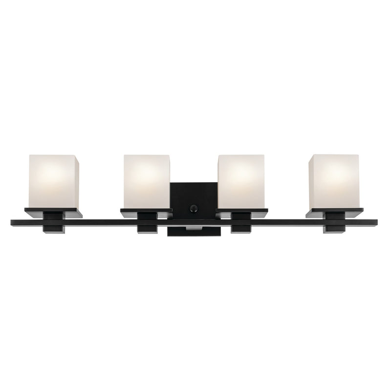 Kichler 45152BK Four Light Bath, Black