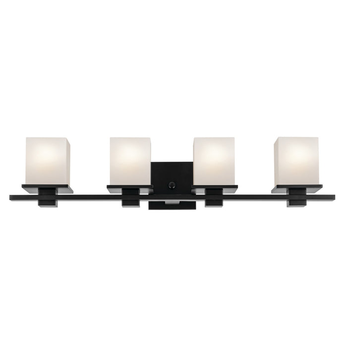 Kichler 45152BK Four Light Bath, Black