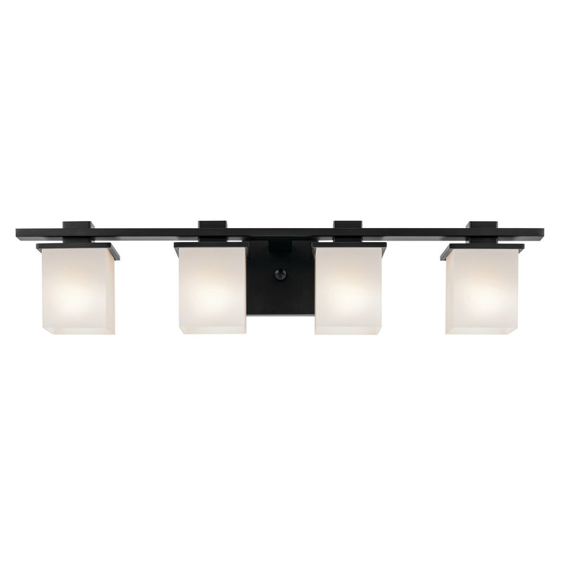 Kichler 45152BK Four Light Bath, Black