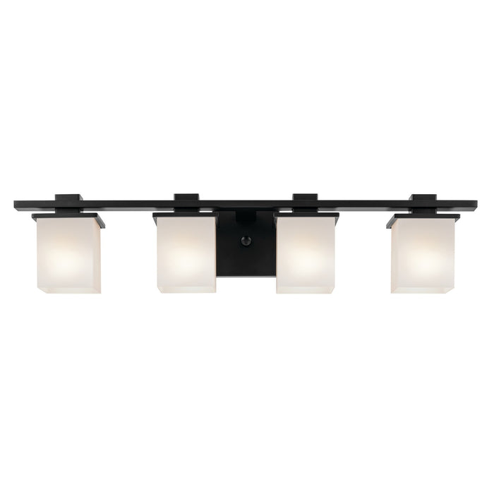 Kichler 45152BK Four Light Bath, Black