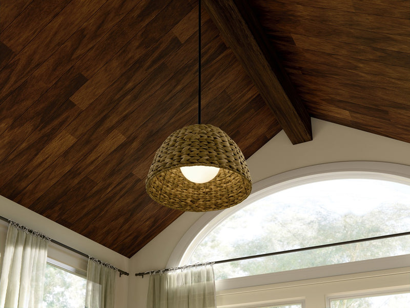 Kichler 44399BK One Light Mini Pendant, Black