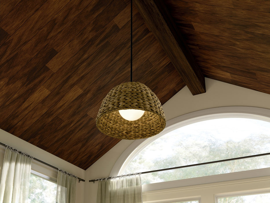 Kichler 44399BK One Light Mini Pendant, Black