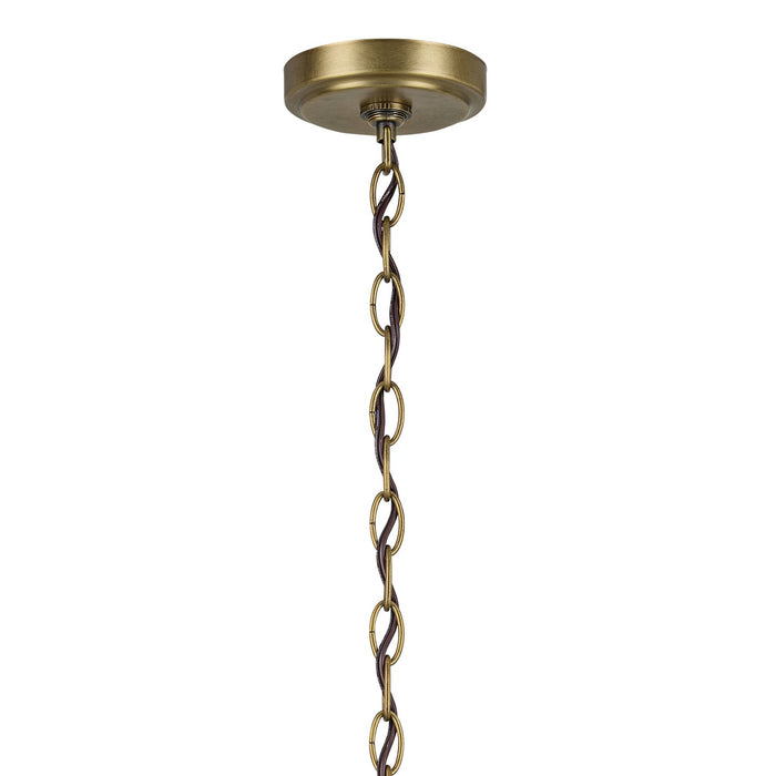 Kichler 52616NBR Six Light Chandelier, Natural Brass