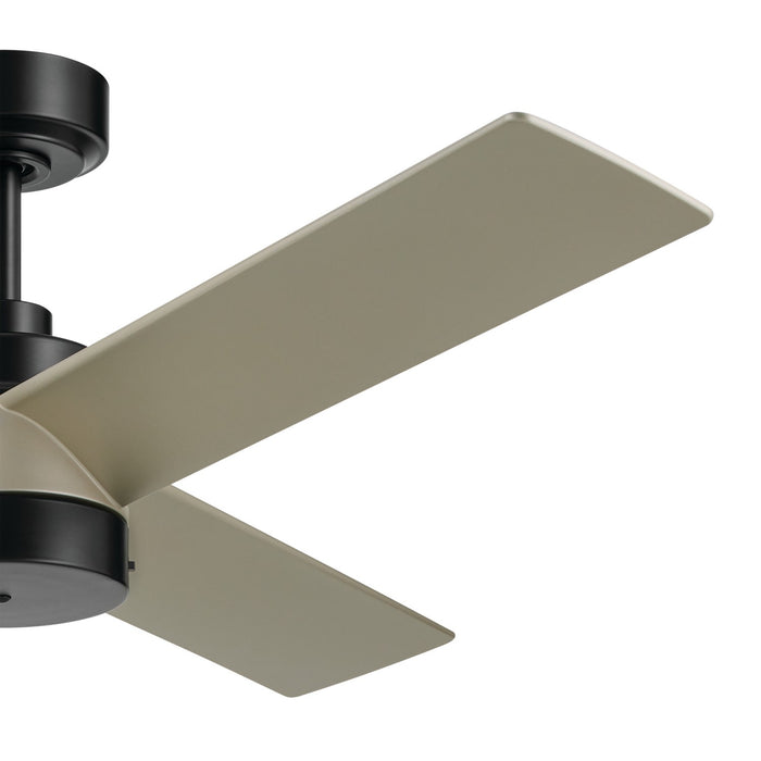 Kichler 300375SBK 52" Ceiling Fan, Satin Black