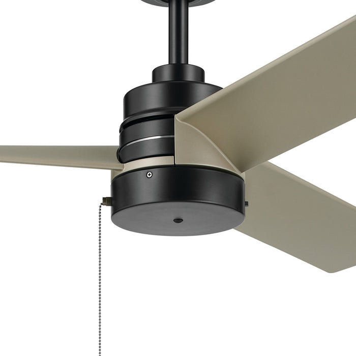 Kichler 300375SBK 52" Ceiling Fan, Satin Black