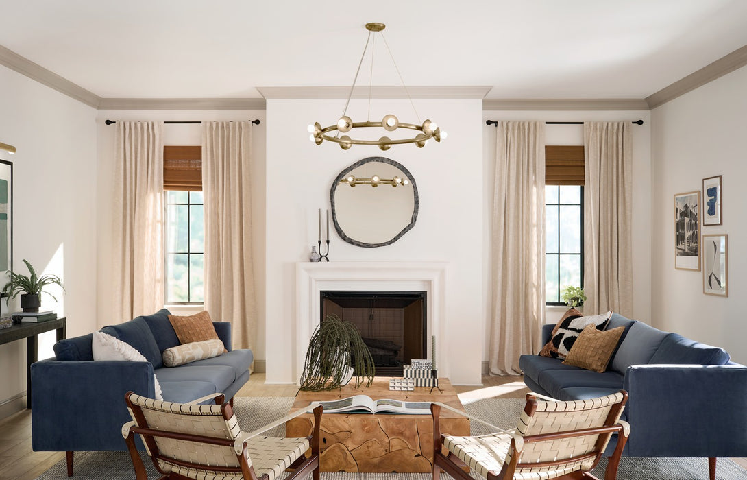 Kichler 52642CPZ Nine Light Chandelier, Champagne Bronze