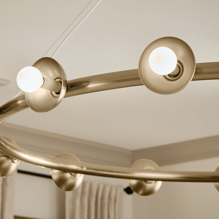 Kichler 52644CPZ 15 Light Chandelier, Champagne Bronze