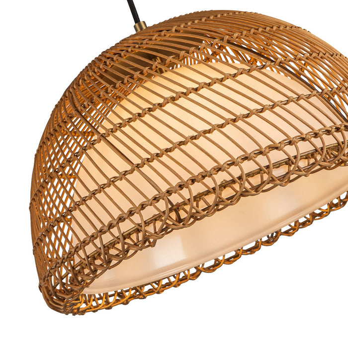Alora PD631416BGOP One Light Pendant, Brushed Gold/Opal