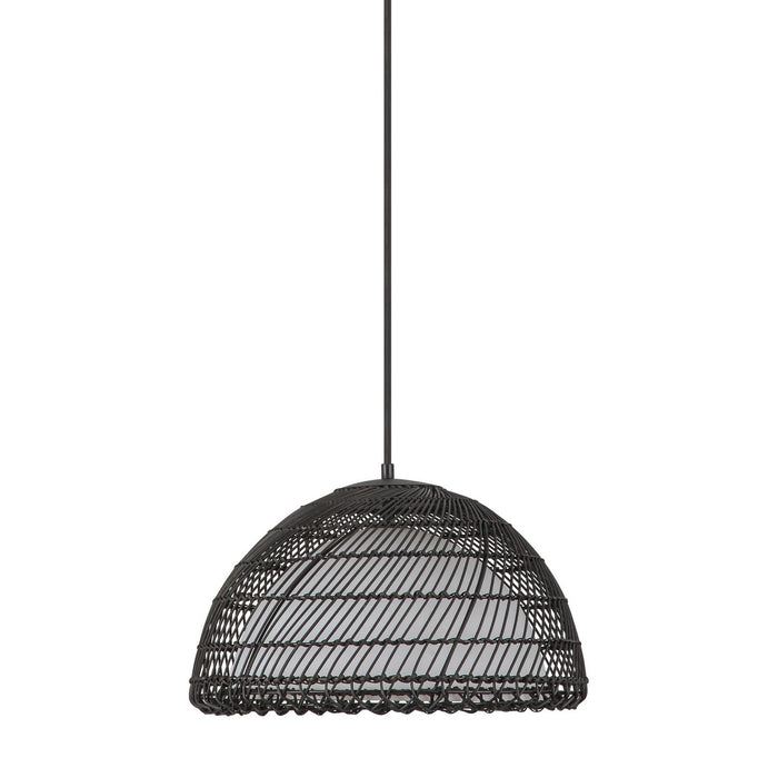 Alora PD631416MBOP One Light Pendant, Matte Black/Opal
