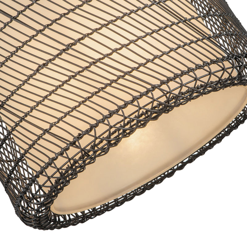 Alora PD631920MBOP One Light Pendant, Matte Black/Opal Glass