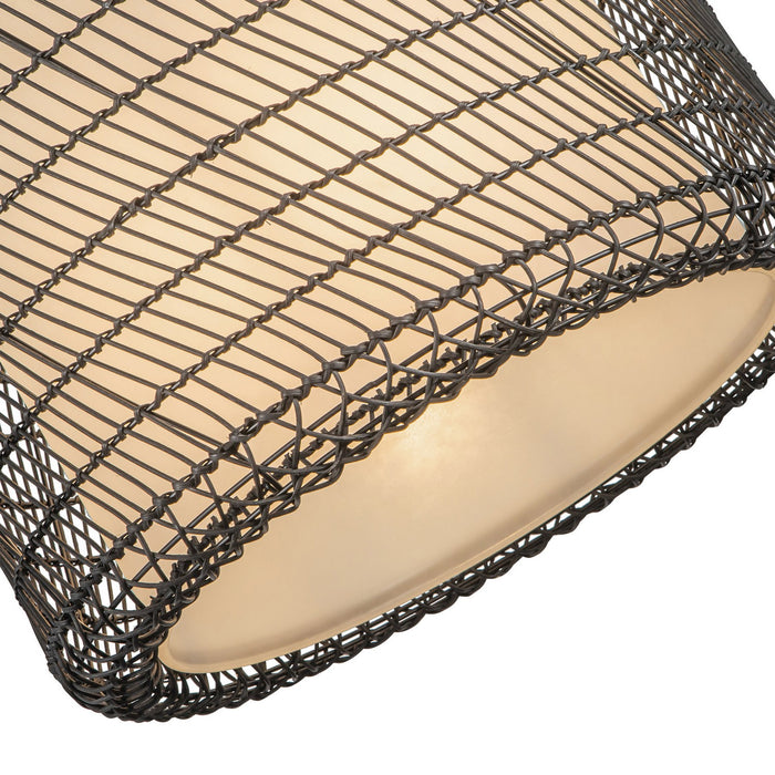 Alora PD631920MBOP One Light Pendant, Matte Black/Opal Glass
