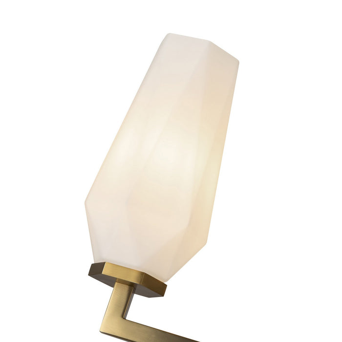 Alora CH424135BGOP Six Light Chandelier, Brushed Gold/Opal Glass