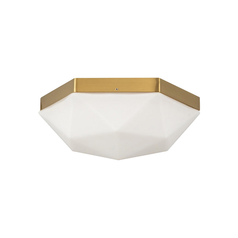 Alora FM424512BGOP Two Light Flush Mount, Brushed Gold/Opal Glass