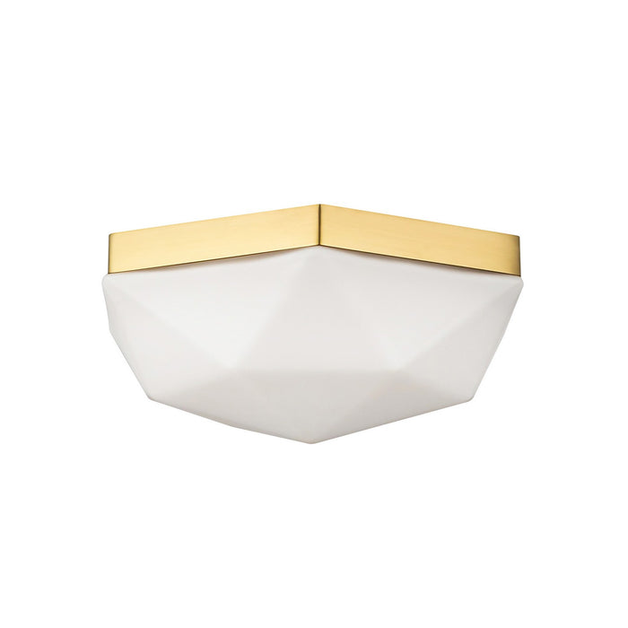 Alora FM424512BGOP Two Light Flush Mount, Brushed Gold/Opal Glass