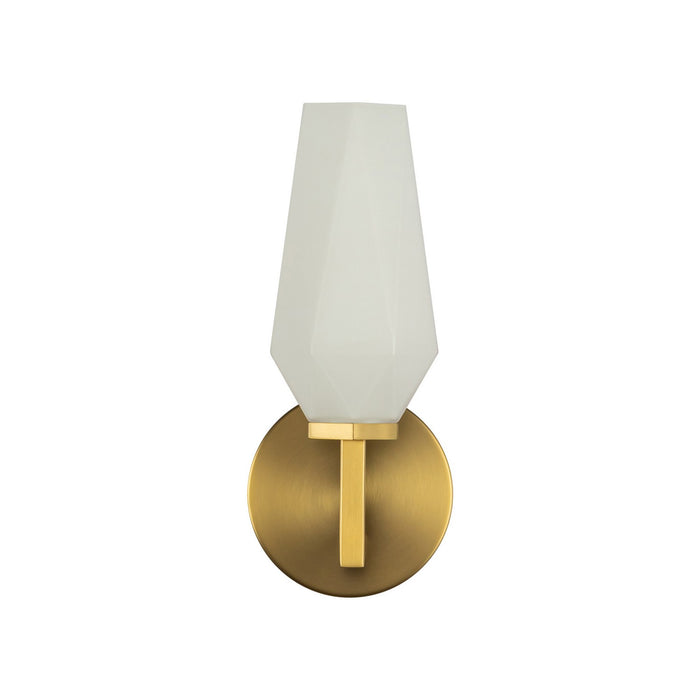Alora WV424110BGOP One Light Wall Vanity, Brushed Gold/Opal Glass