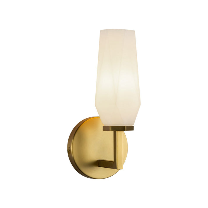 Alora WV424110BGOP One Light Wall Vanity, Brushed Gold/Opal Glass