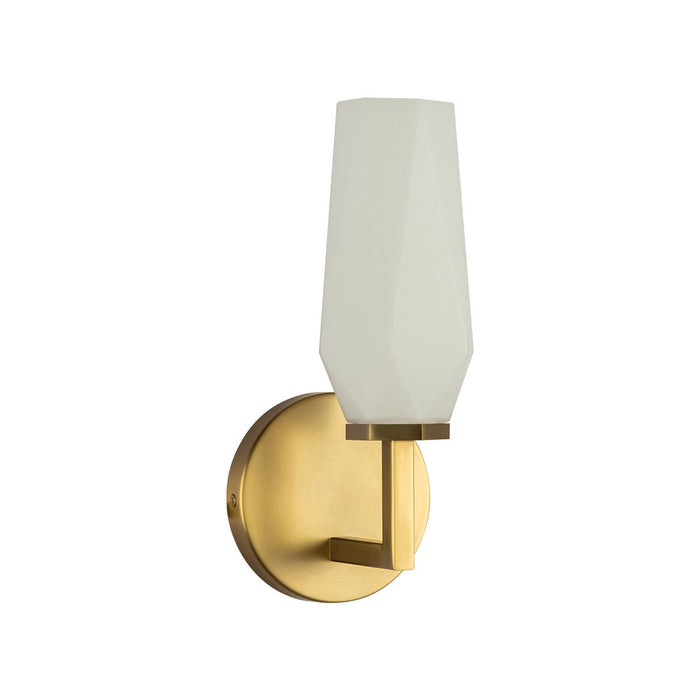 Alora WV424110BGOP One Light Wall Vanity, Brushed Gold/Opal Glass