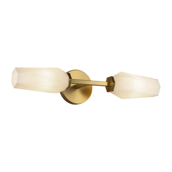 Alora WV424720BGOP Two Light Wall Vanity, Brushed Gold/Opal Glass