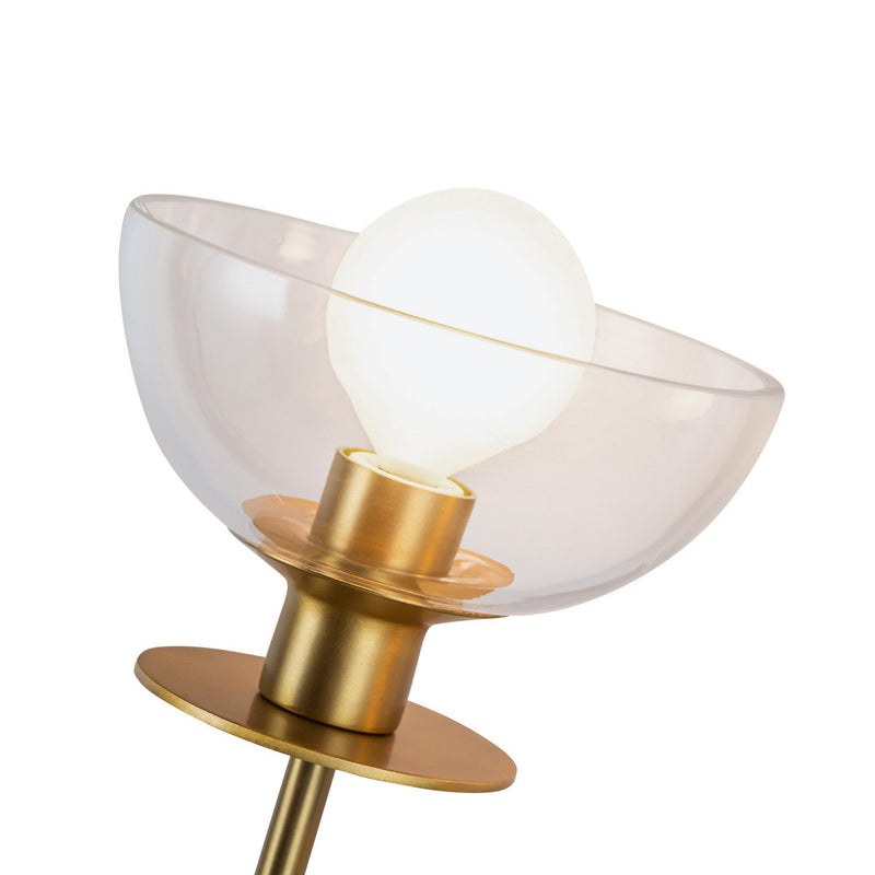 Alora WV515212BGCL Two Light Wall Vanity, Brushed Gold/Clear Glass