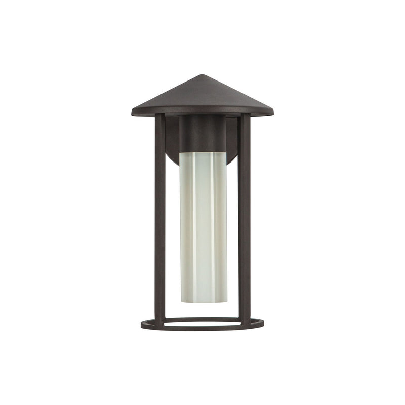 Alora EW526312BZGO One Light Exterior Wall Mount, Bronze/Glossy Opal Glass