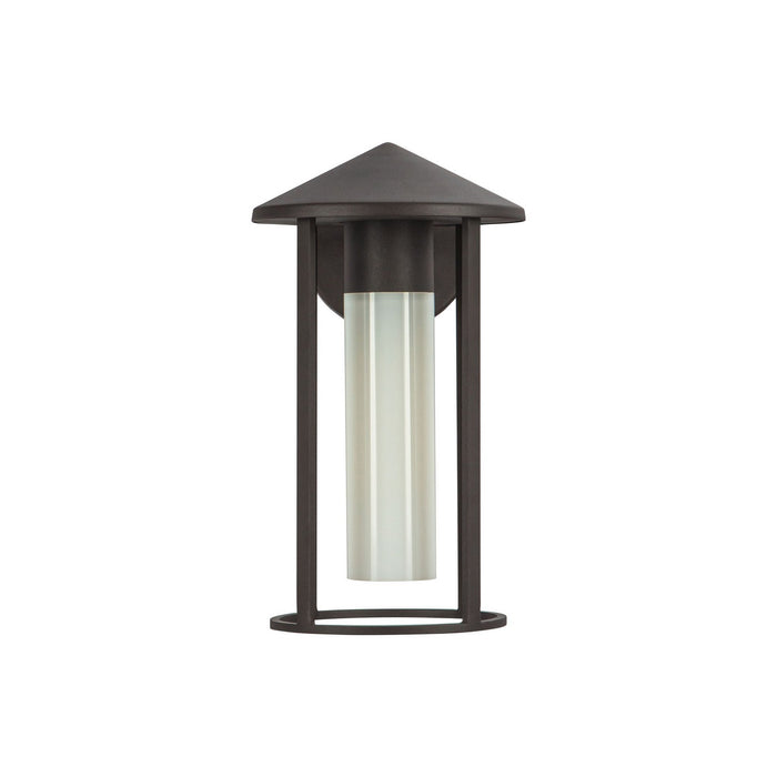Alora EW526312BZGO One Light Exterior Wall Mount, Bronze/Glossy Opal Glass