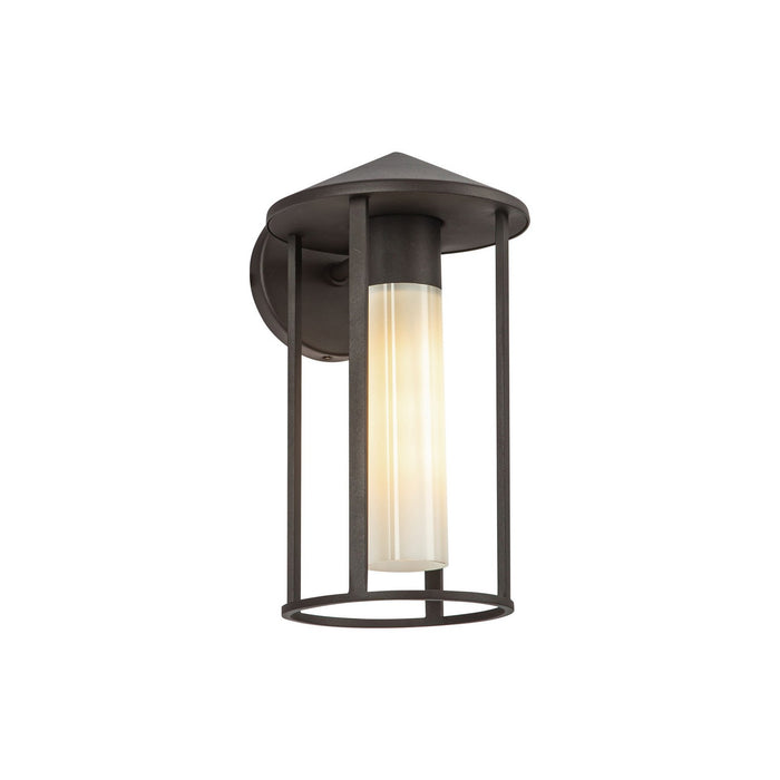 Alora EW526312BZGO One Light Exterior Wall Mount, Bronze/Glossy Opal Glass