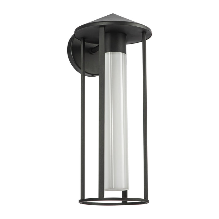 Alora EW526318BKGO One Light Exterior Wall Mount, Black/Glossy Opal Glass