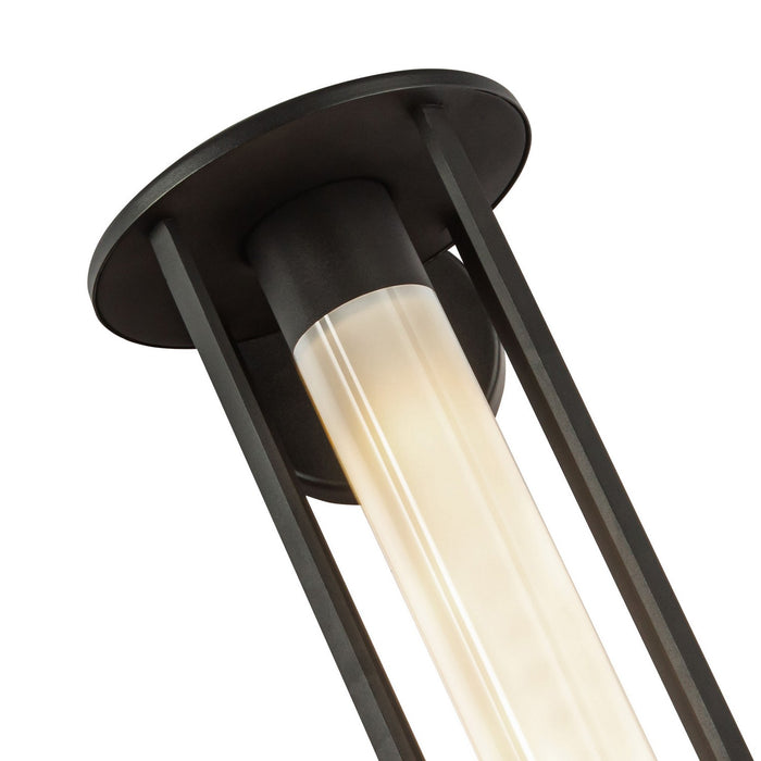 Alora EW526318BKGO One Light Exterior Wall Mount, Black/Glossy Opal Glass