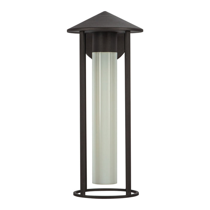 Alora EW526318BZGO One Light Exterior Wall Mount, Bronze/Glossy Opal Glass