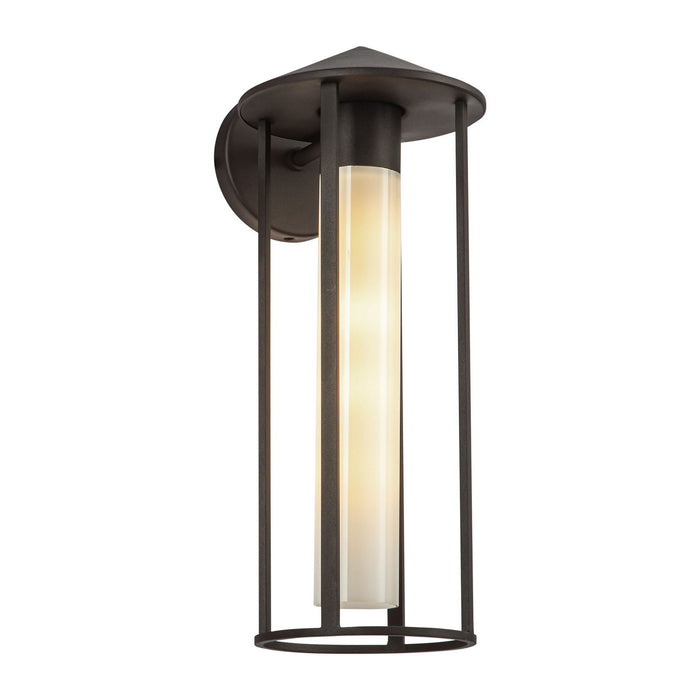Alora EW526318BZGO One Light Exterior Wall Mount, Bronze/Glossy Opal Glass