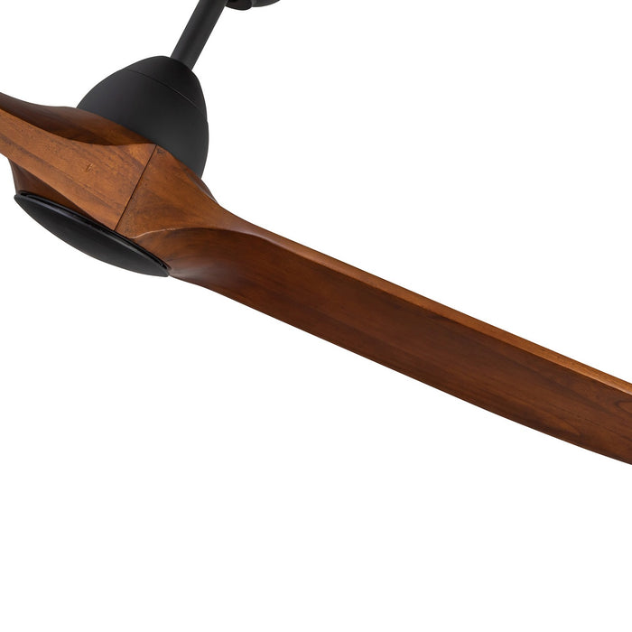 Kuzco Lighting CF77860-MB/DW 60" Ceiling Fan, Matte Black/Dark Walnut