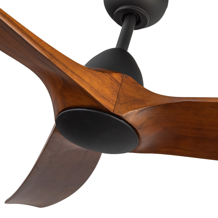 Kuzco Lighting CF77860-MB/DW 60" Ceiling Fan, Matte Black/Dark Walnut
