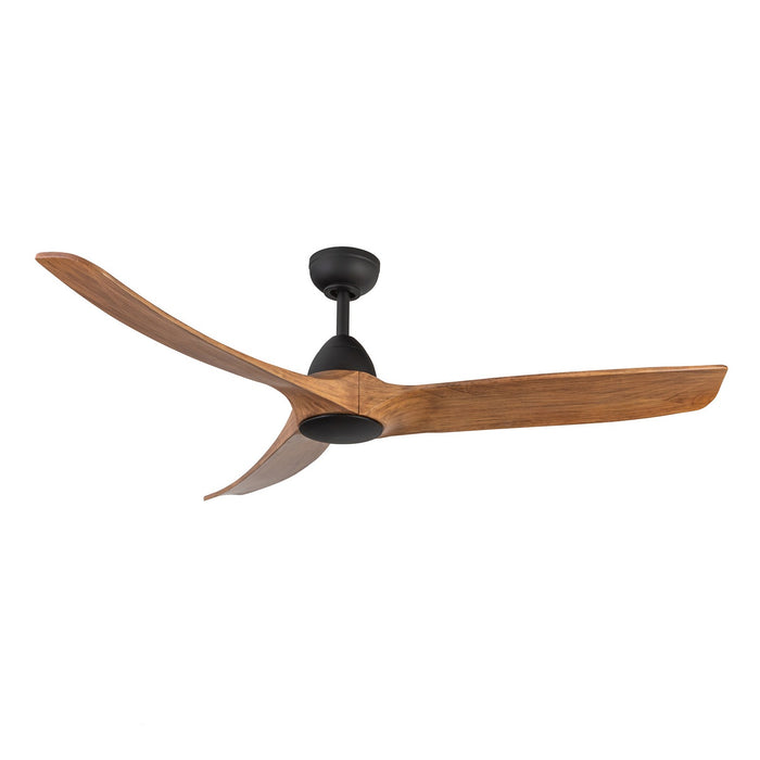 Kuzco Lighting CF77860-MB/NW 60" Ceiling Fan, Matte Black/Natural Wood
