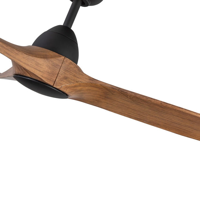 Kuzco Lighting CF77860-MB/NW 60" Ceiling Fan, Matte Black/Natural Wood