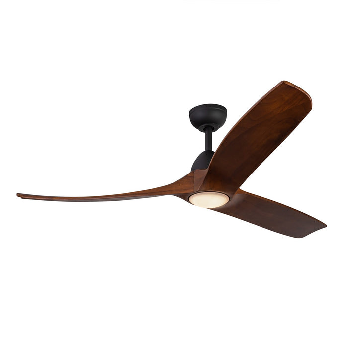Kuzco Lighting CF97860-MB/DW 60" Ceiling Fan, Matte Black/Dark Walnut