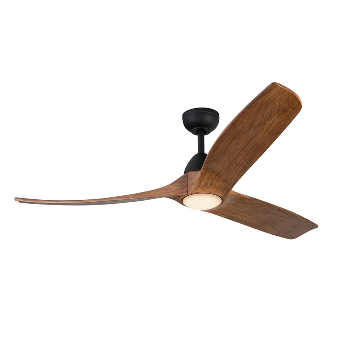 Kuzco Lighting CF97860-MB/NW 60" Ceiling Fan, Matte Black/Natural Wood