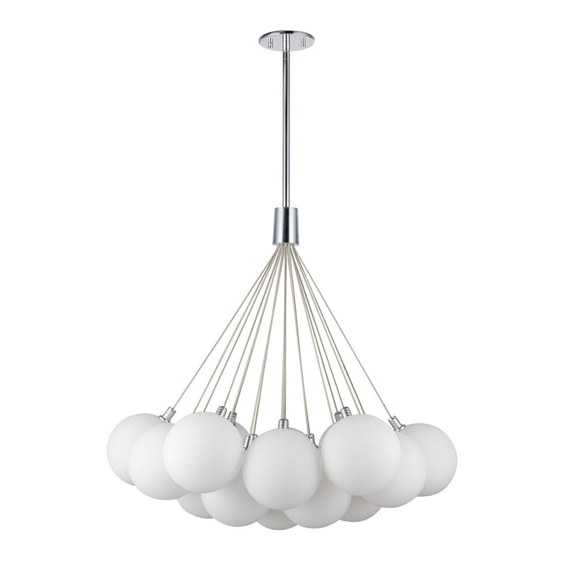 Kuzco Lighting CH3128-OP LED Chandelier, Opal Glass