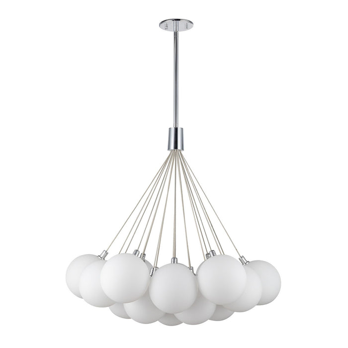 Kuzco Lighting CH3128-OP LED Chandelier, Opal Glass
