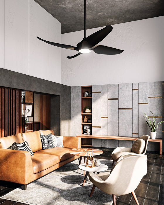 Kuzco Lighting CF90955-MB 56" Ceiling Fan, Matte Black